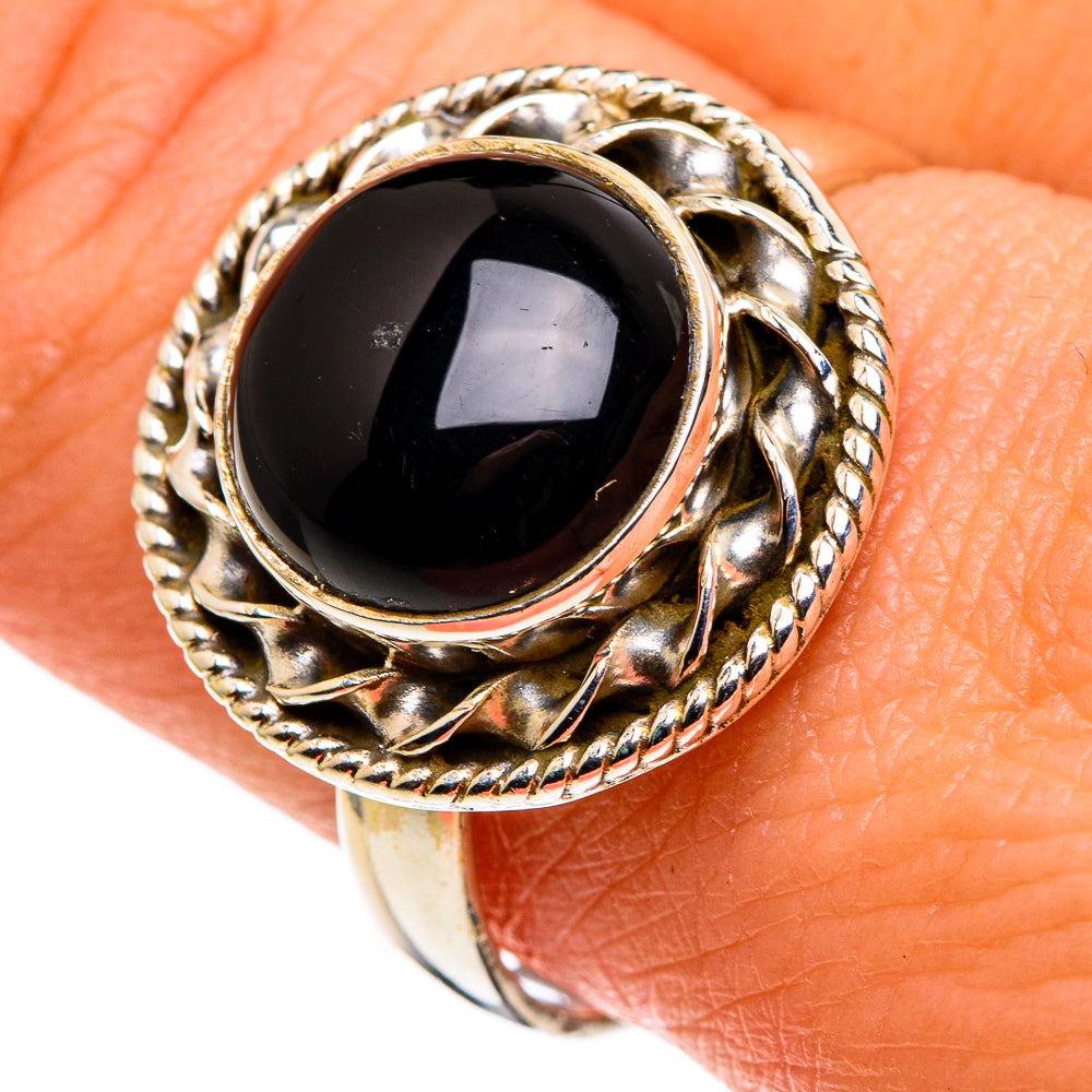 Black Onyx Rings handcrafted by Anasilvercos - RING86160