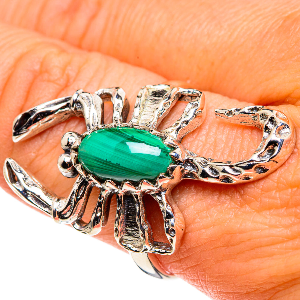 Malachite Rings handcrafted by Anasilvercos - RING86174