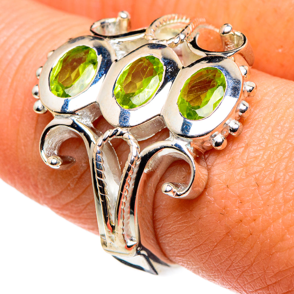Peridot Rings handcrafted by Anasilvercos - RING86178