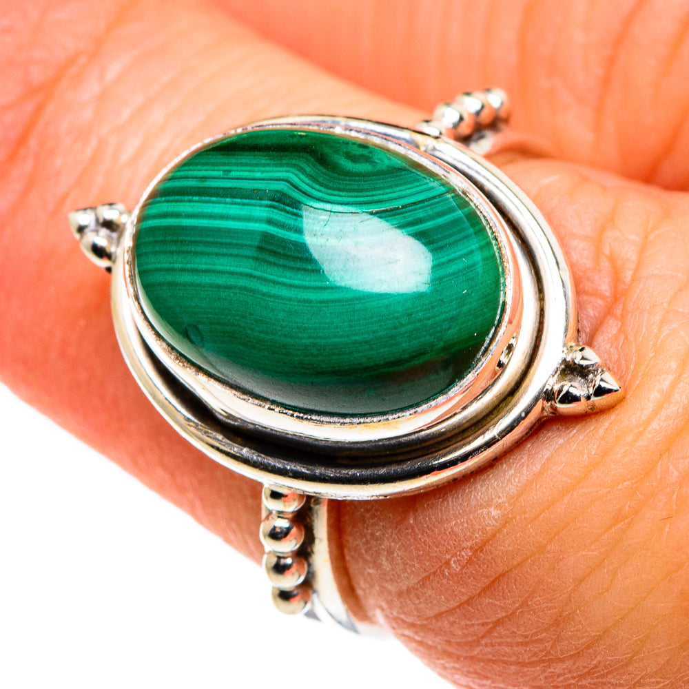 Malachite Rings handcrafted by Anasilvercos - RING86180