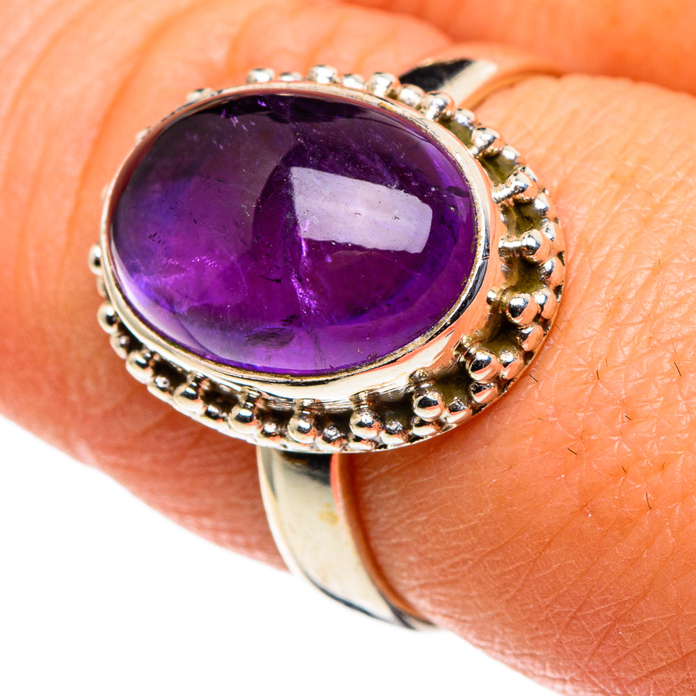 Amethyst Rings handcrafted by Anasilvercos - RING86197