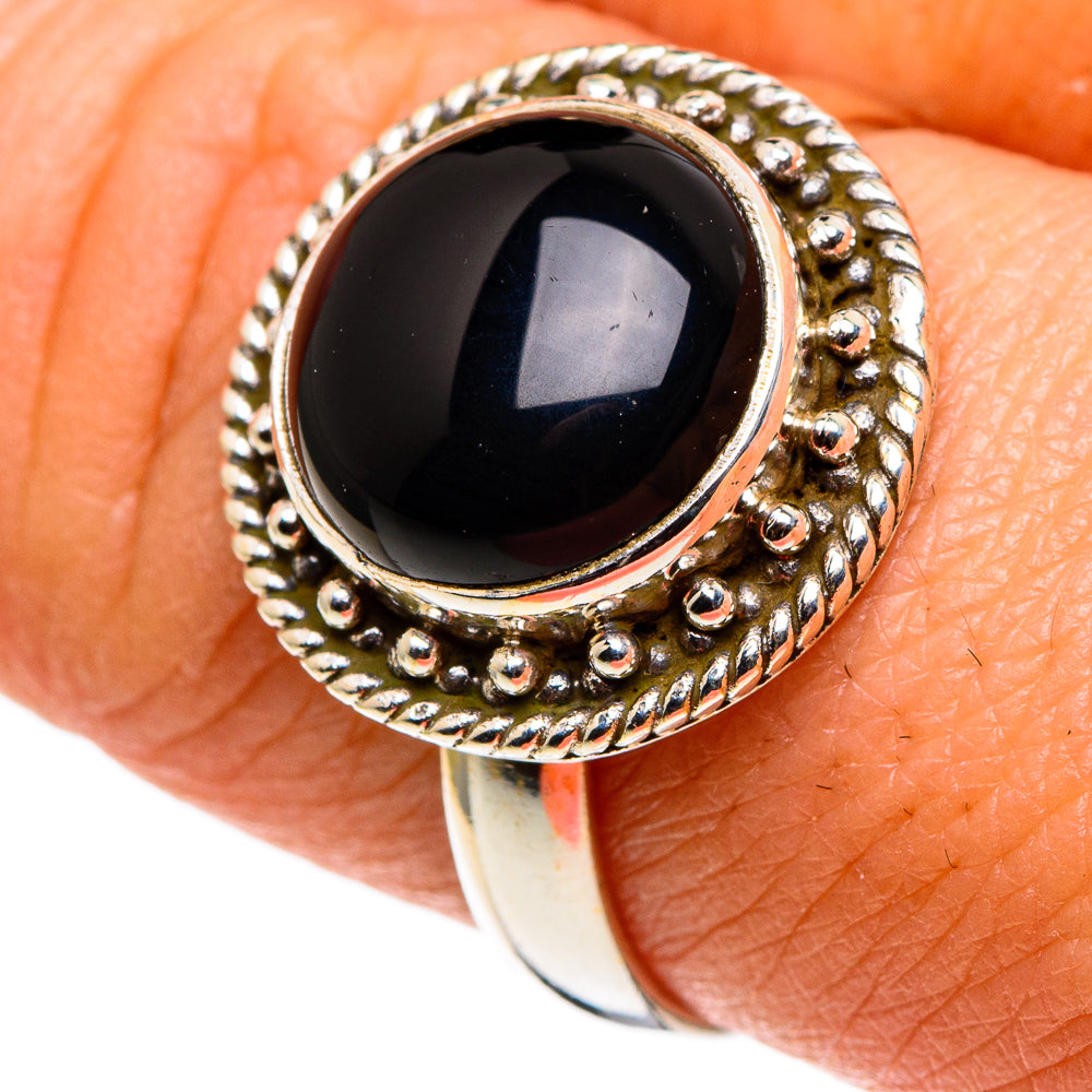 Black Onyx Rings handcrafted by Anasilvercos - RING86200