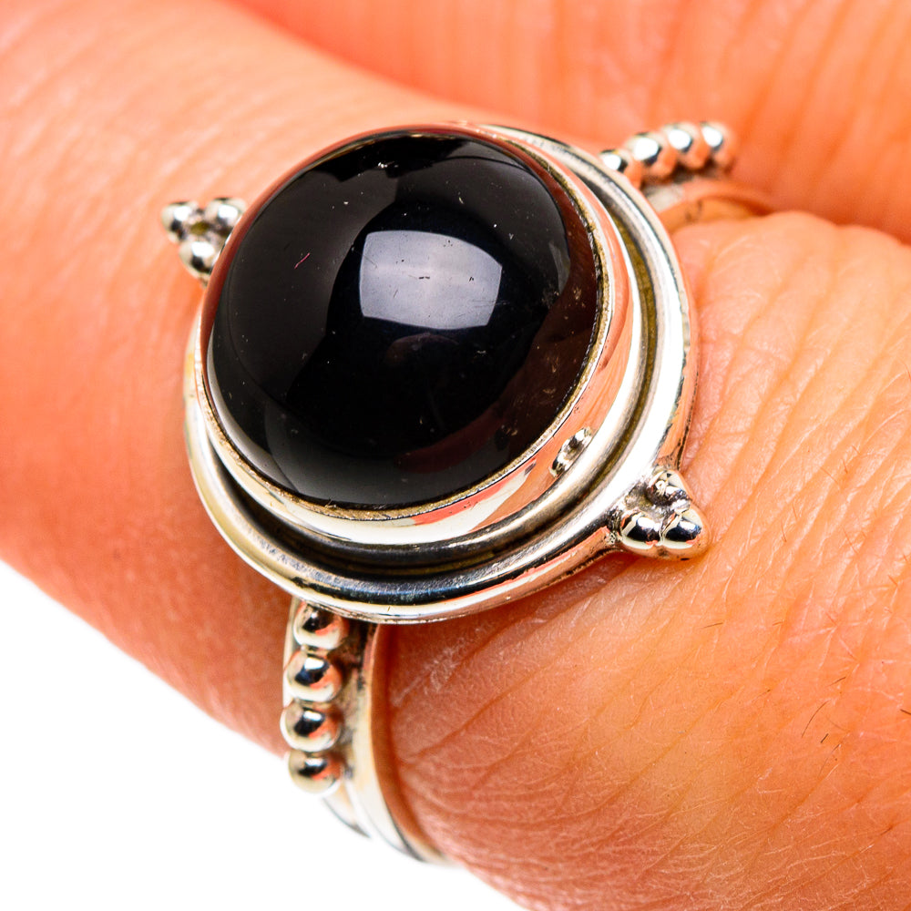 Black Onyx Rings handcrafted by Anasilvercos - RING86201