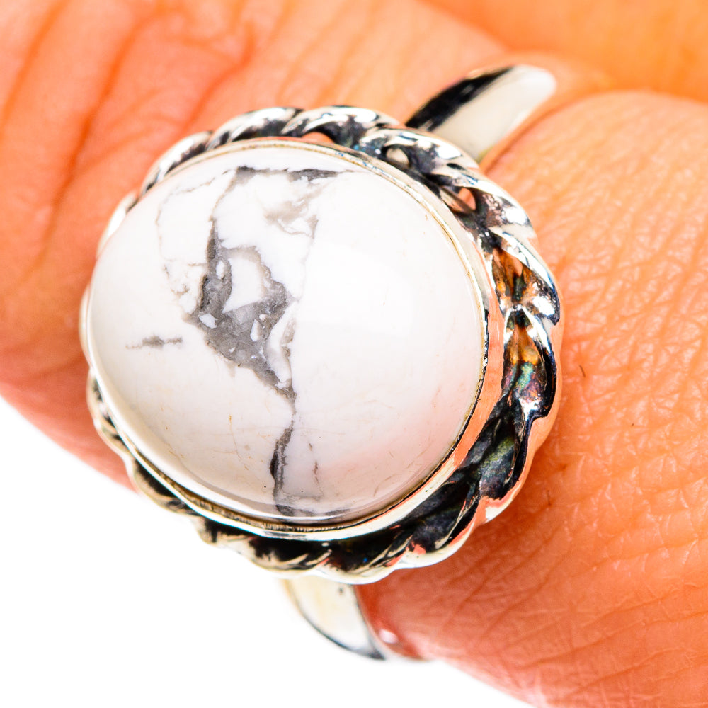 Howlite Rings handcrafted by Anasilvercos - RING86204
