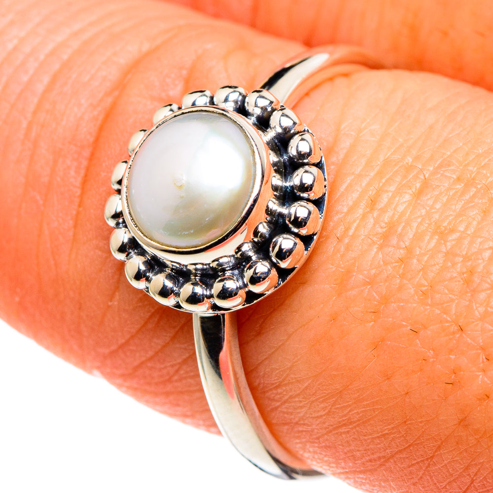 Cultured Pearl Rings handcrafted by Anasilvercos - RING86205