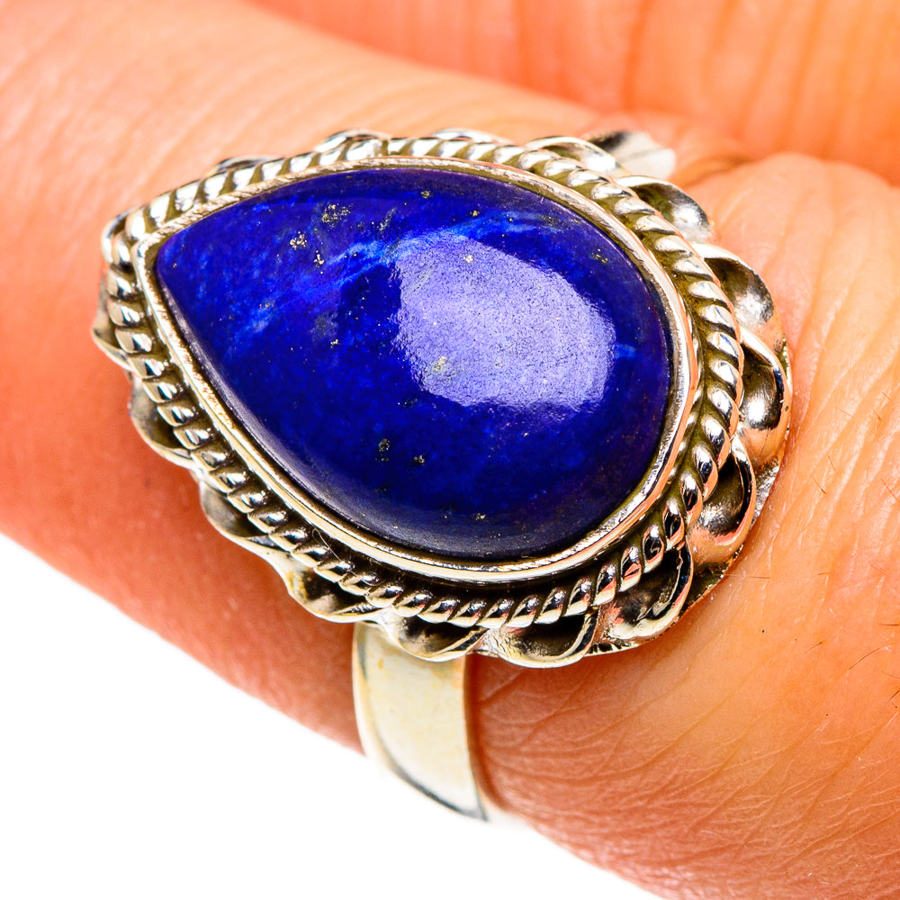 Lapis Lazuli Rings handcrafted by Anasilvercos - RING86211