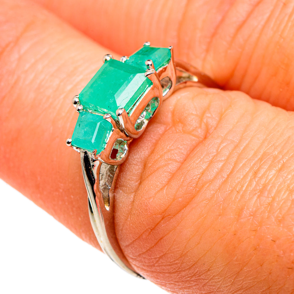 Emerald Rings handcrafted by Anasilvercos - RING86220