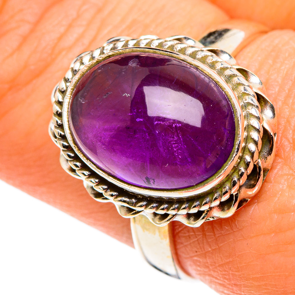 Amethyst Rings handcrafted by Anasilvercos - RING86236