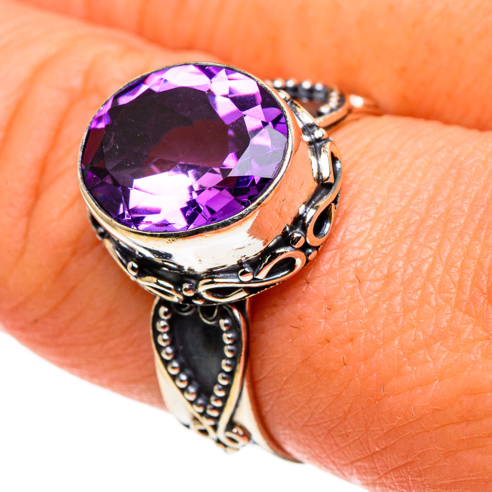 Amethyst Rings handcrafted by Anasilvercos - RING86237