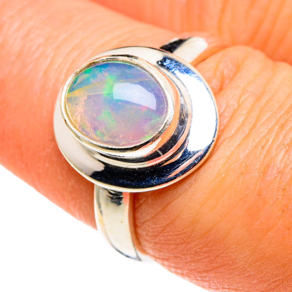 Ethiopian Opal Rings handcrafted by Anasilvercos - RING86244