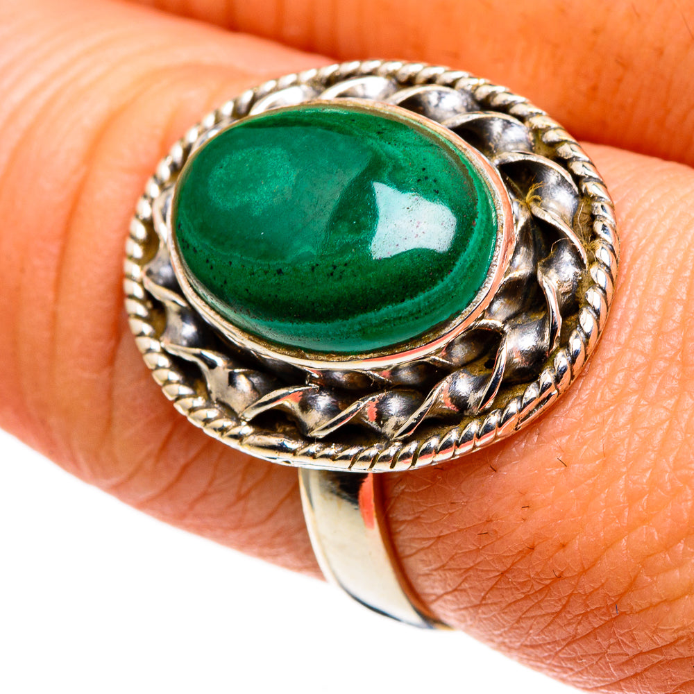 Malachite Rings handcrafted by Anasilvercos - RING86252