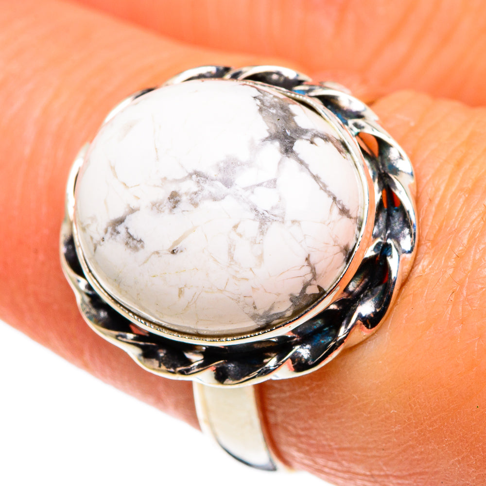 Howlite Rings handcrafted by Anasilvercos - RING86278
