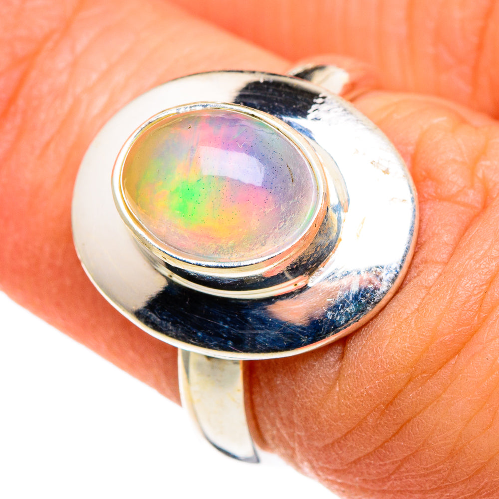 Ethiopian Opal Rings handcrafted by Anasilvercos - RING86279