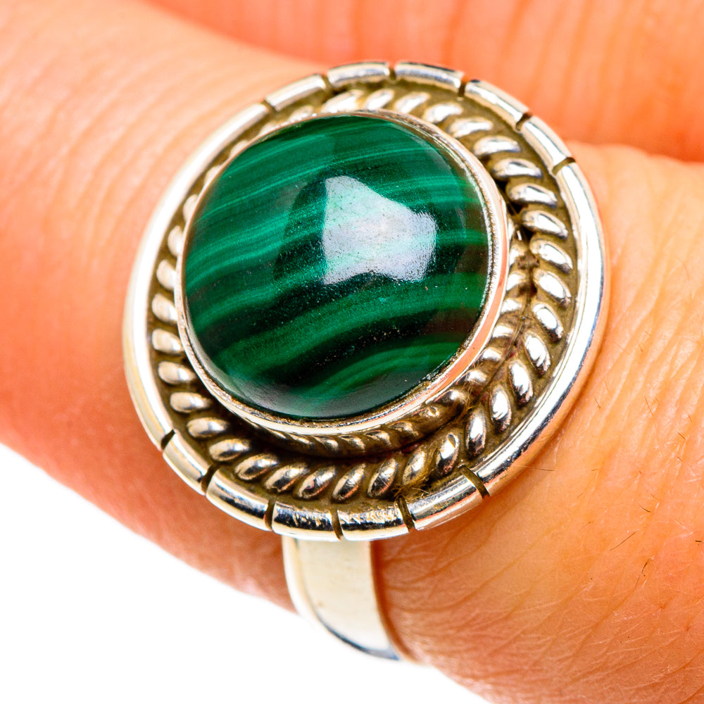 Malachite Rings handcrafted by Anasilvercos - RING86290