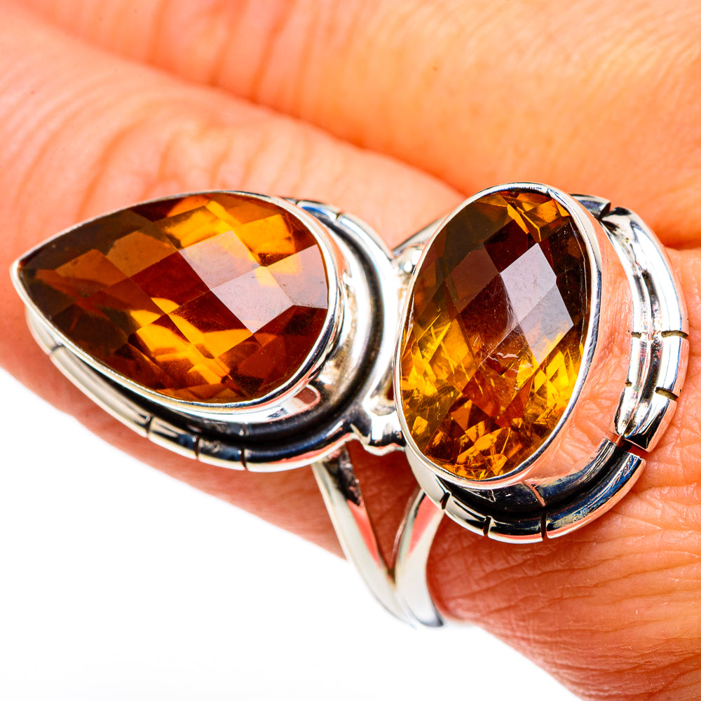 Mandarin Citrine Rings handcrafted by Anasilvercos - RING86295
