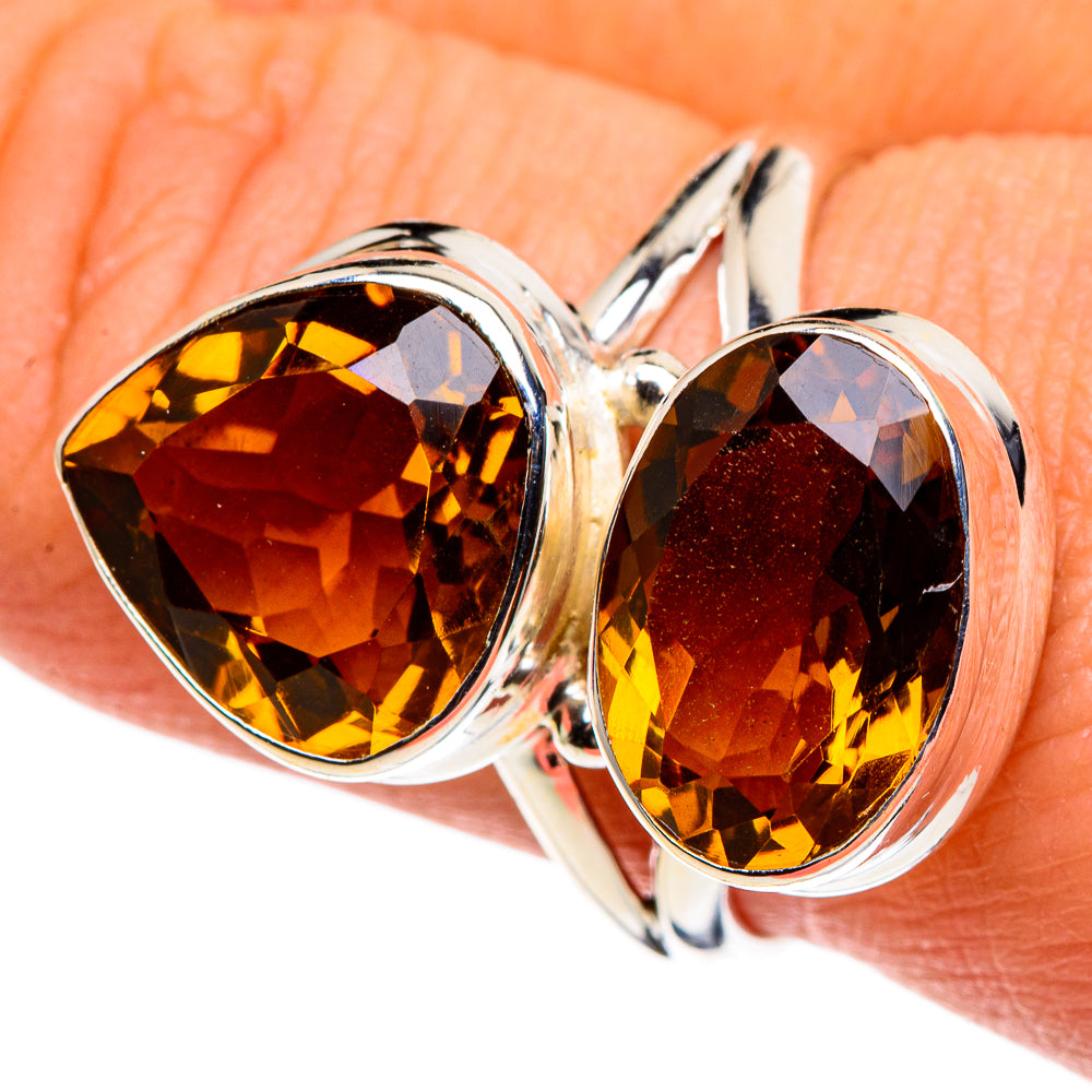 Mandarin Citrine Rings handcrafted by Anasilvercos - RING86296