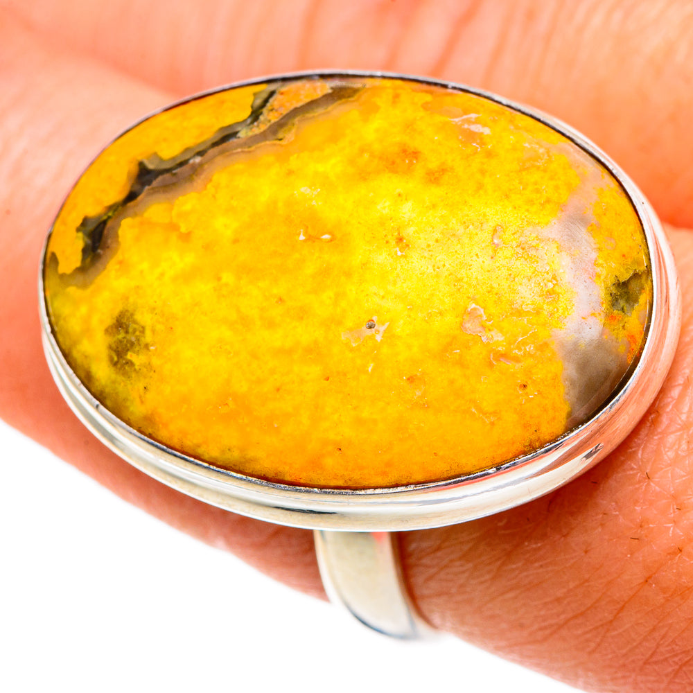 Bumble Bee Jasper Rings handcrafted by Anasilvercos - RING86306