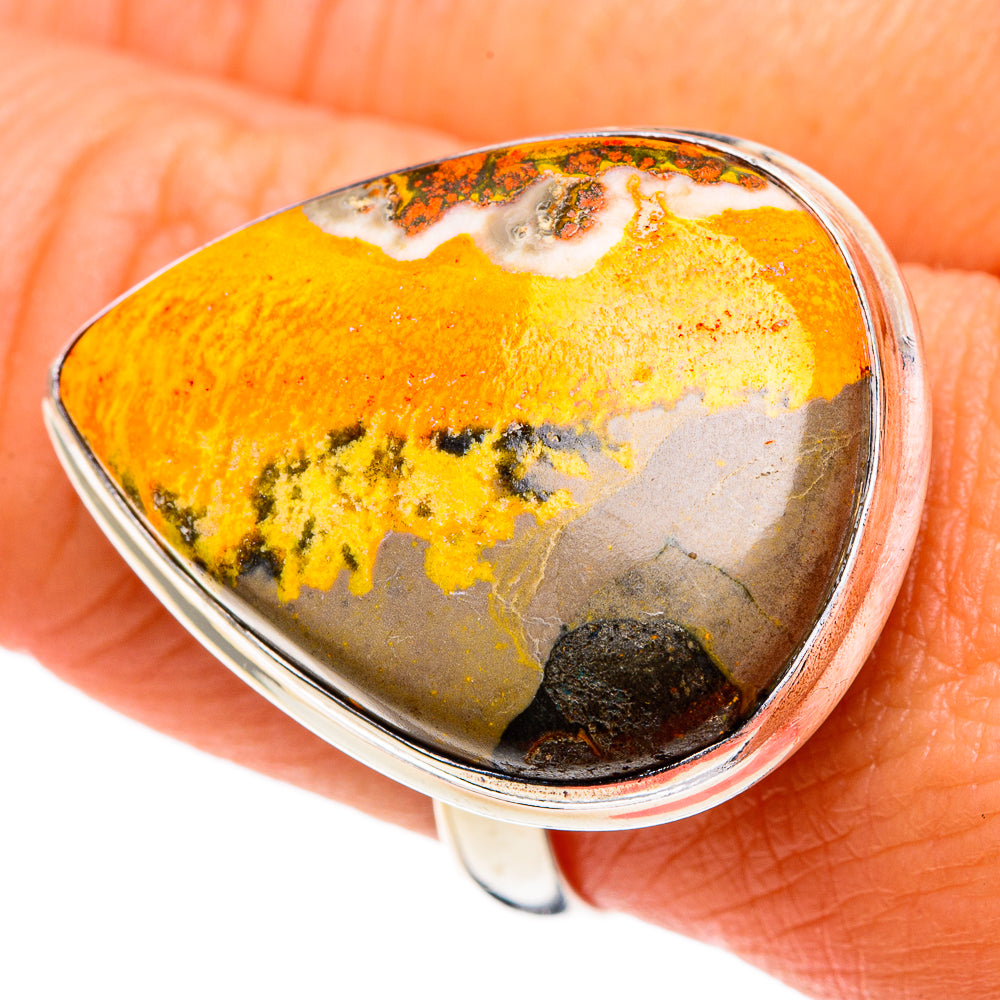 Bumble Bee Jasper Rings handcrafted by Anasilvercos - RING86308
