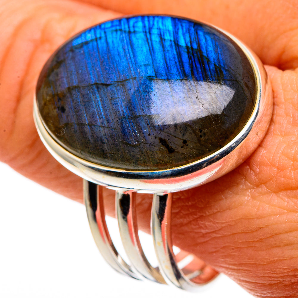 Labradorite Rings handcrafted by Anasilvercos - RING86316