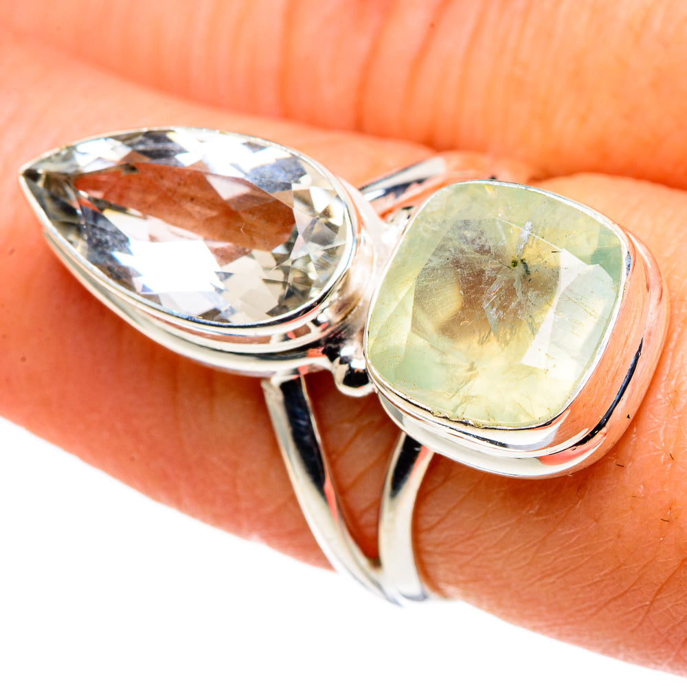 Green Amethyst Rings handcrafted by Anasilvercos - RING86317