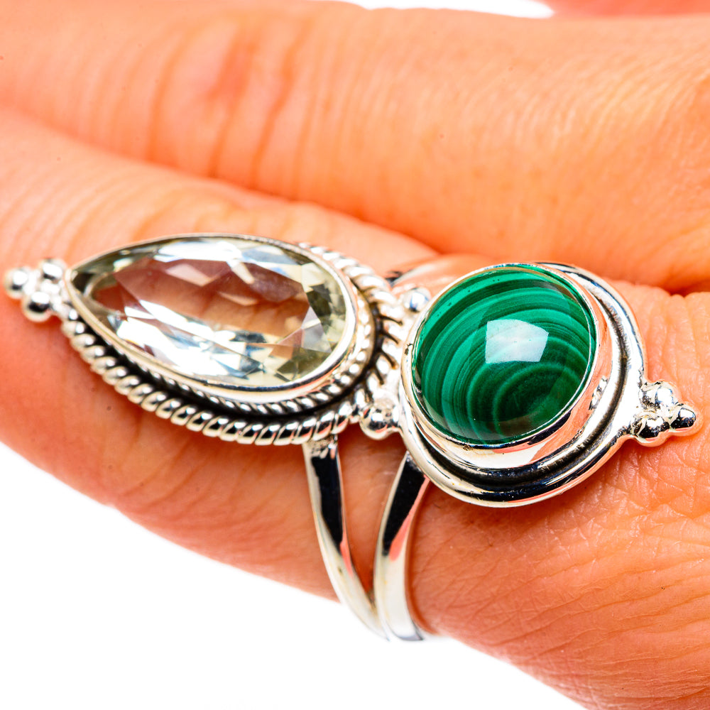 Malachite Rings handcrafted by Anasilvercos - RING86318