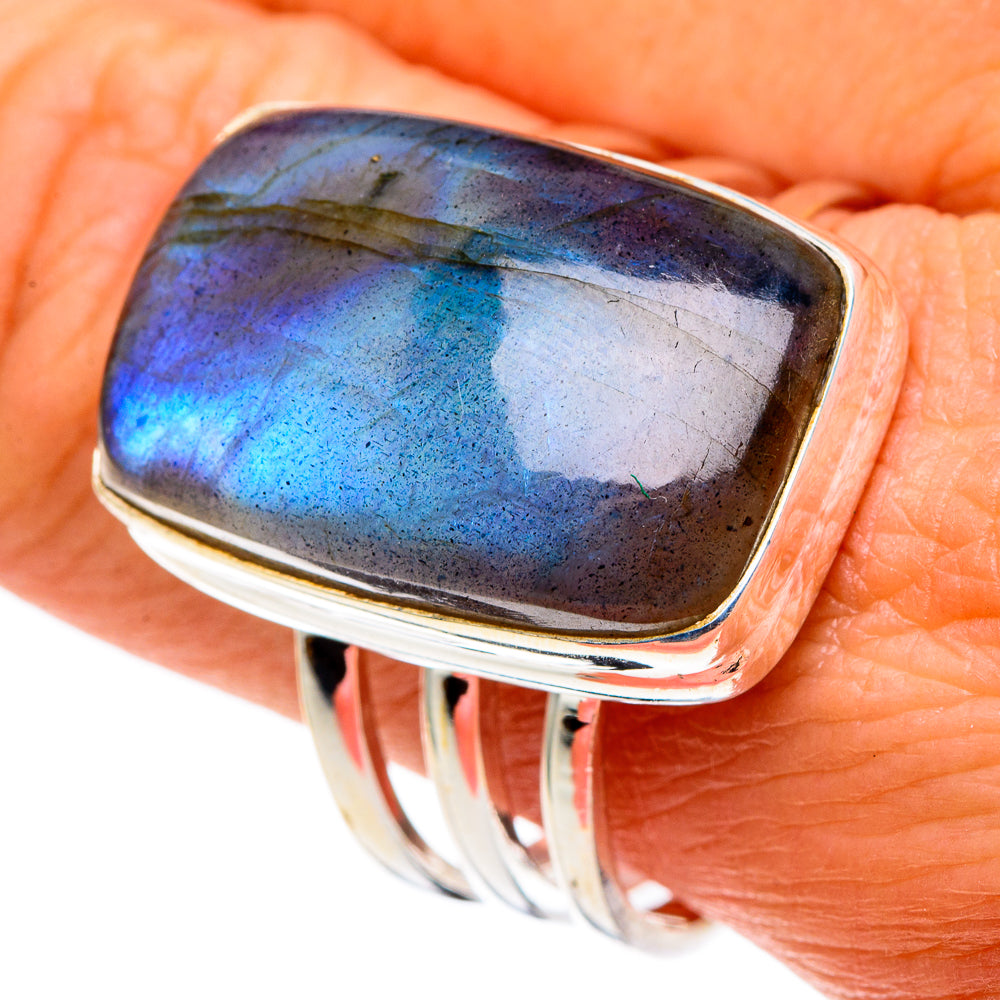 Labradorite Rings handcrafted by Anasilvercos - RING86343