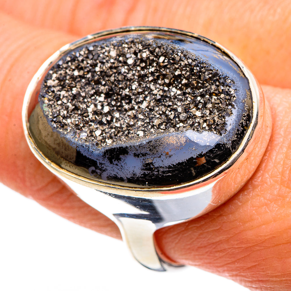 Metallic Druzy Rings handcrafted by Anasilvercos - RING86355