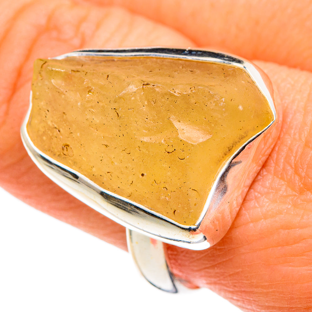 Libyan Desert Glass Rings handcrafted by Anasilvercos - RING86363
