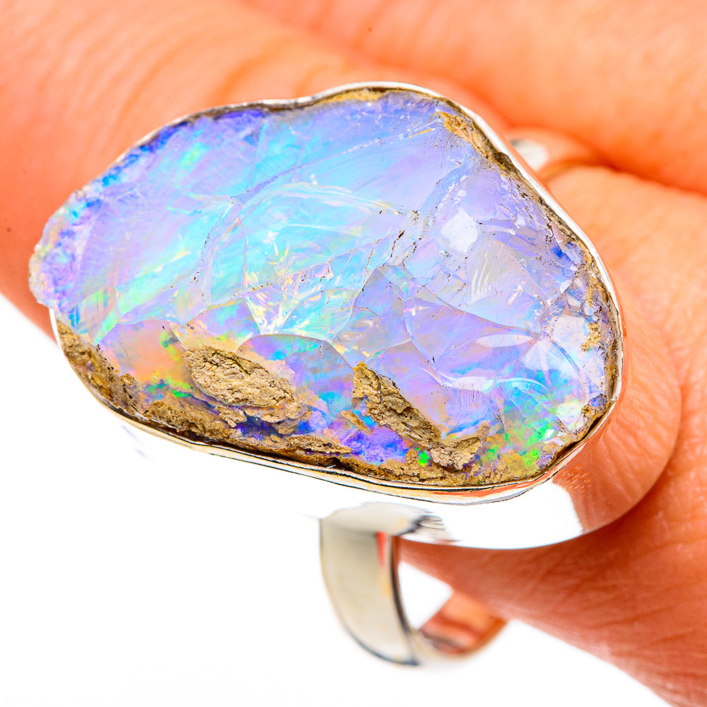 Ethiopian Opal Rings handcrafted by Anasilvercos - RING86370