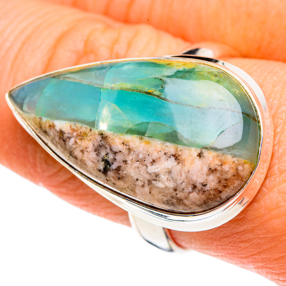 Peruvian Opal Rings handcrafted by Anasilvercos - RING86372
