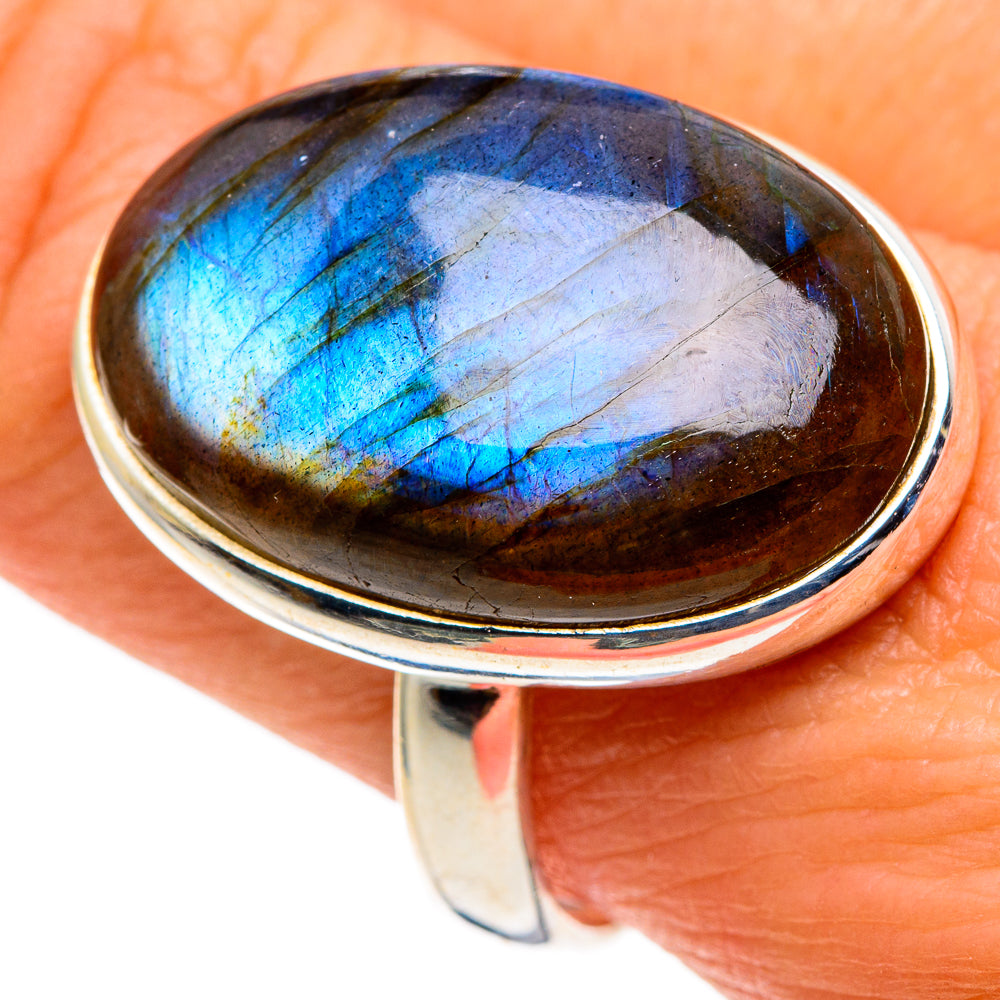 Labradorite Rings handcrafted by Anasilvercos - RING86375