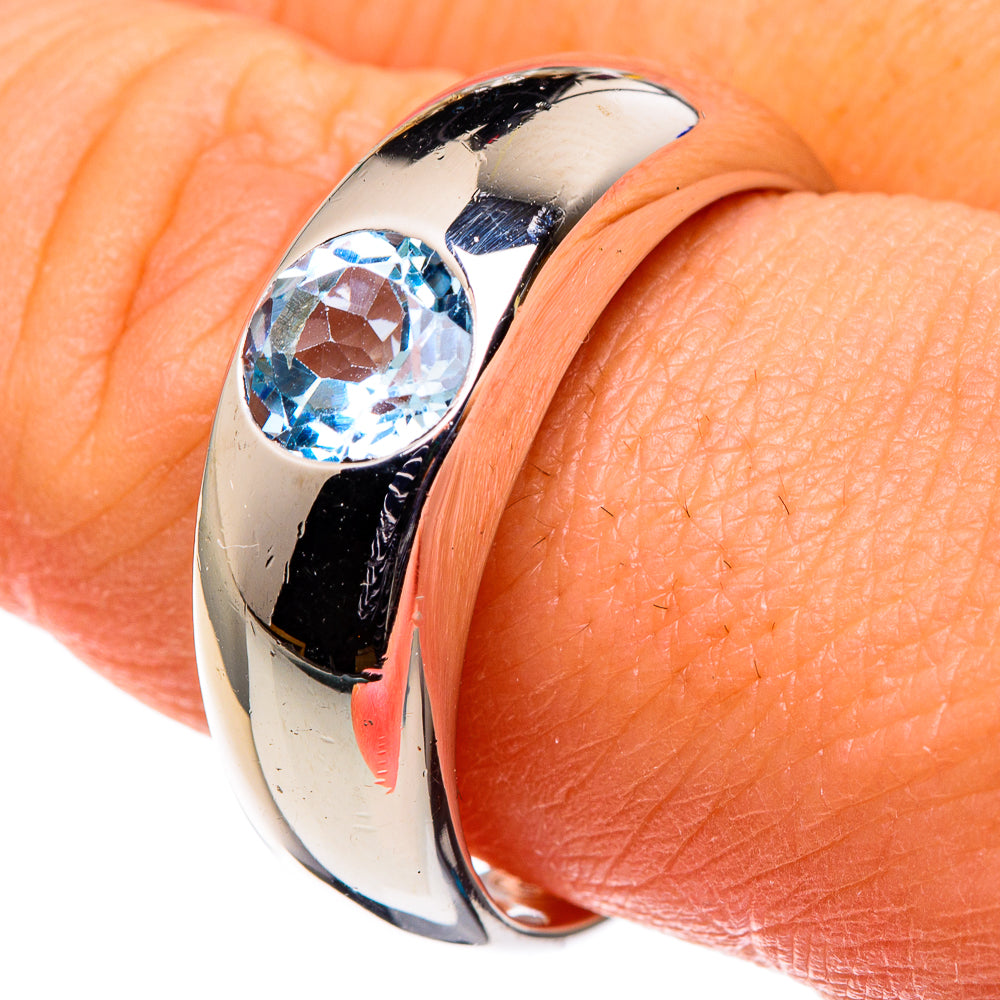 Blue Topaz Rings handcrafted by Anasilvercos - RING86376