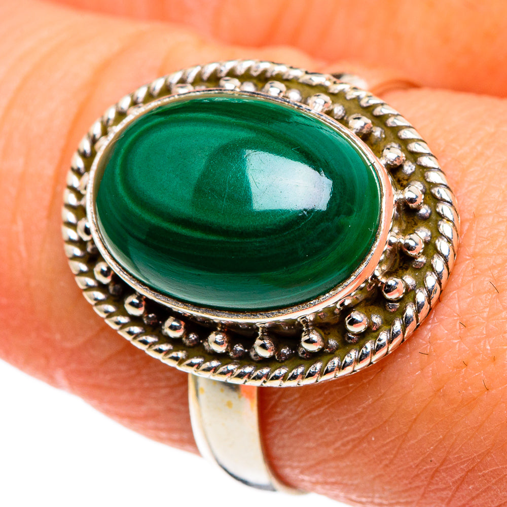 Malachite Rings handcrafted by Anasilvercos - RING86382
