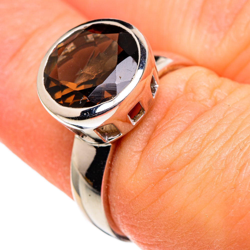 Smoky Quartz Rings handcrafted by Anasilvercos - RING86384