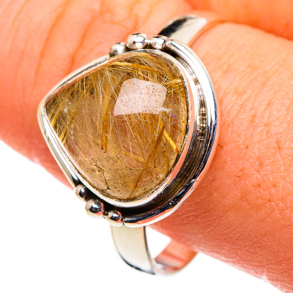 Rutilated Quartz Rings handcrafted by Anasilvercos - RING86399