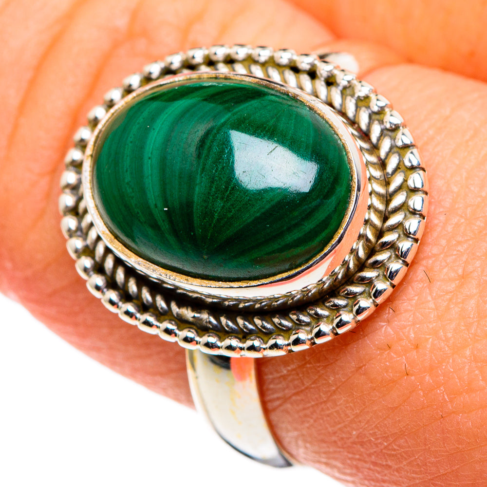 Malachite Rings handcrafted by Anasilvercos - RING86418