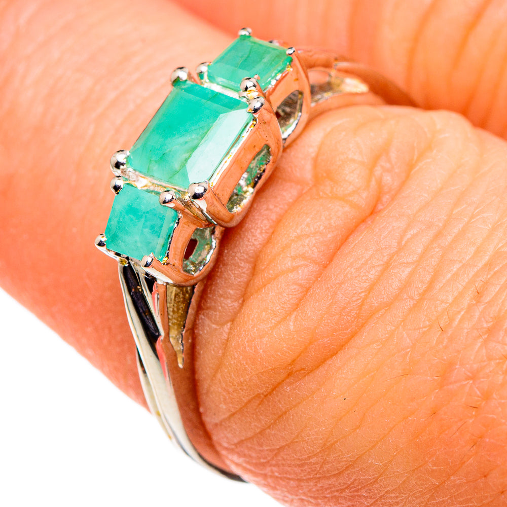 Emerald Rings handcrafted by Anasilvercos - RING86419