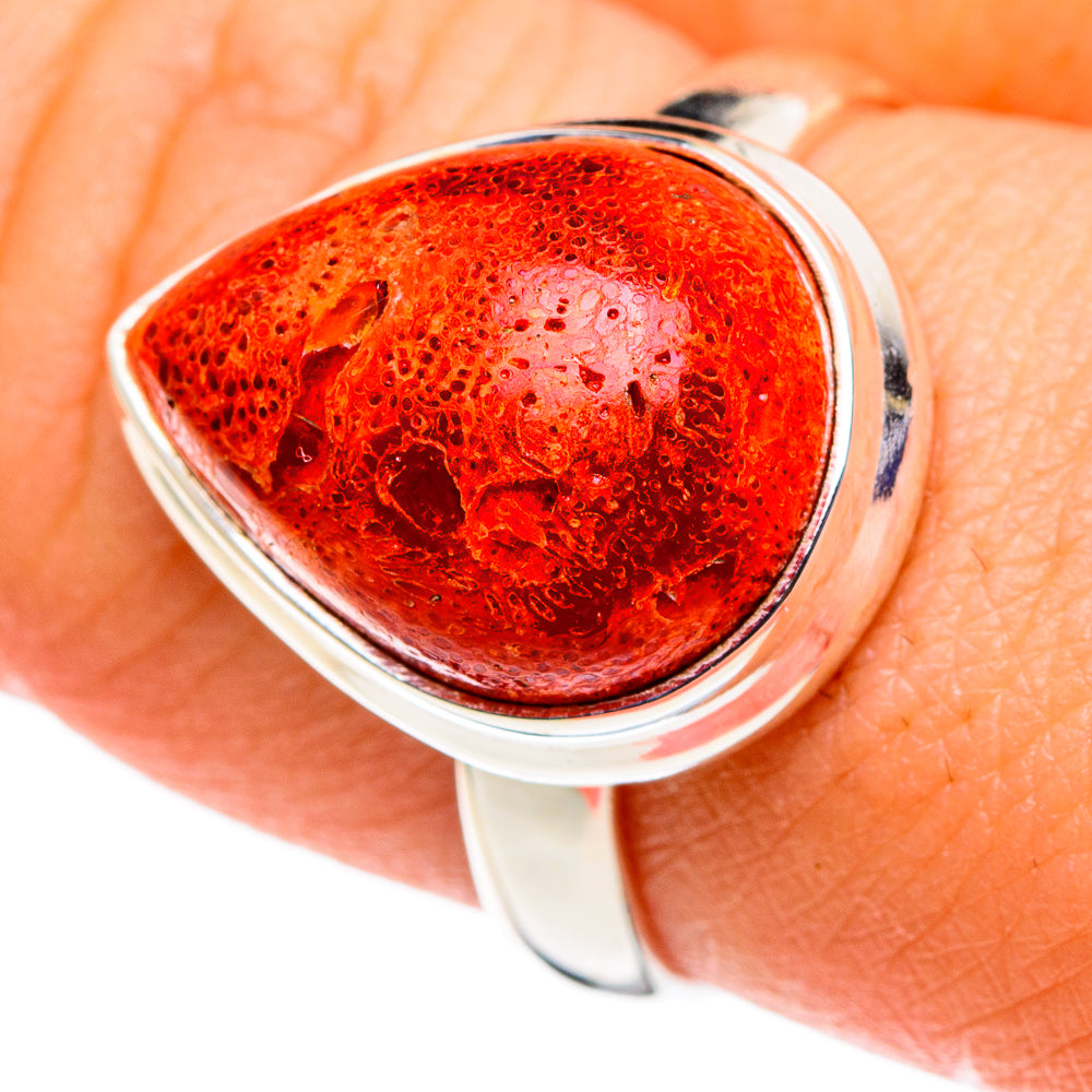 Sponge Coral Rings handcrafted by Anasilvercos - RING86425