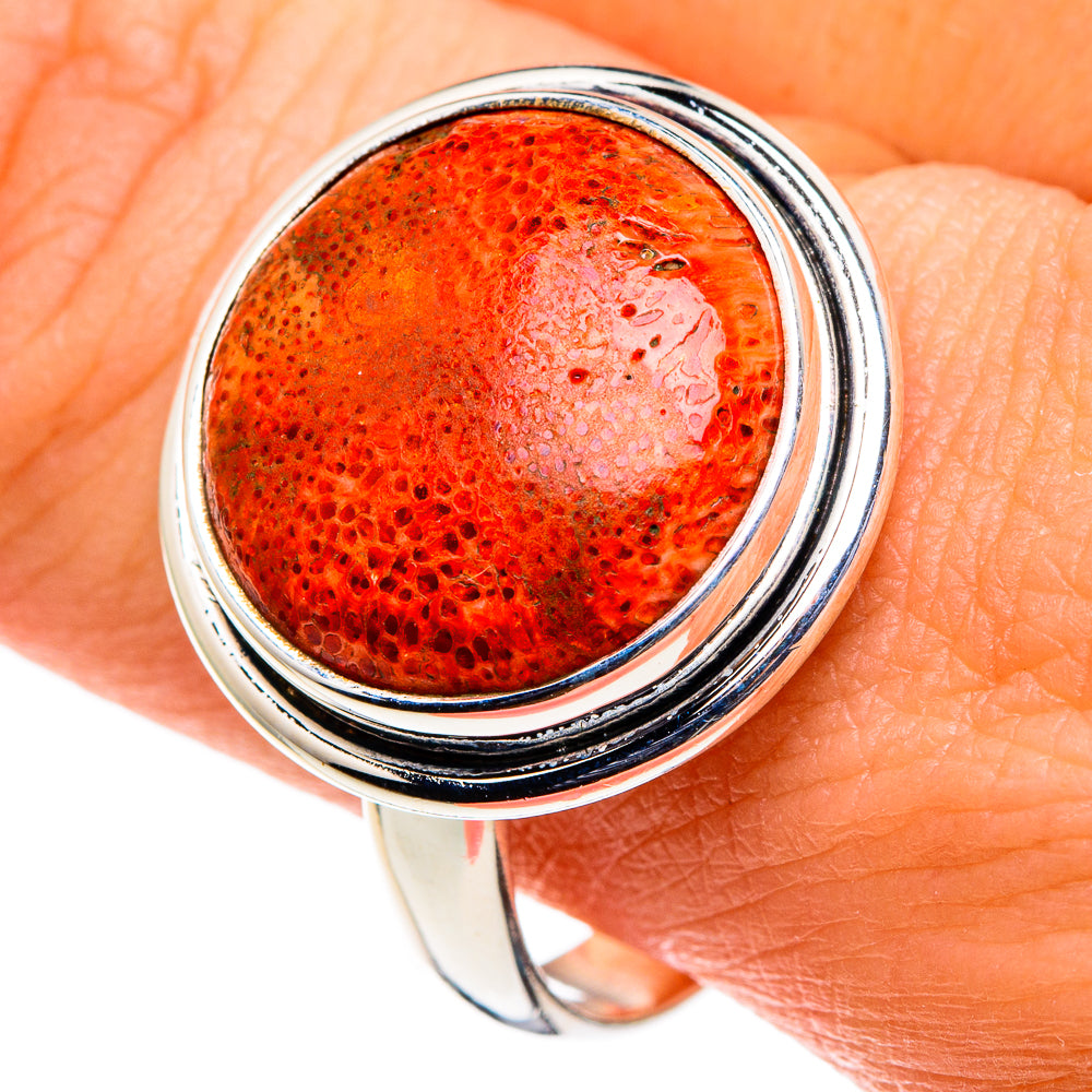 Sponge Coral Rings handcrafted by Anasilvercos - RING86428