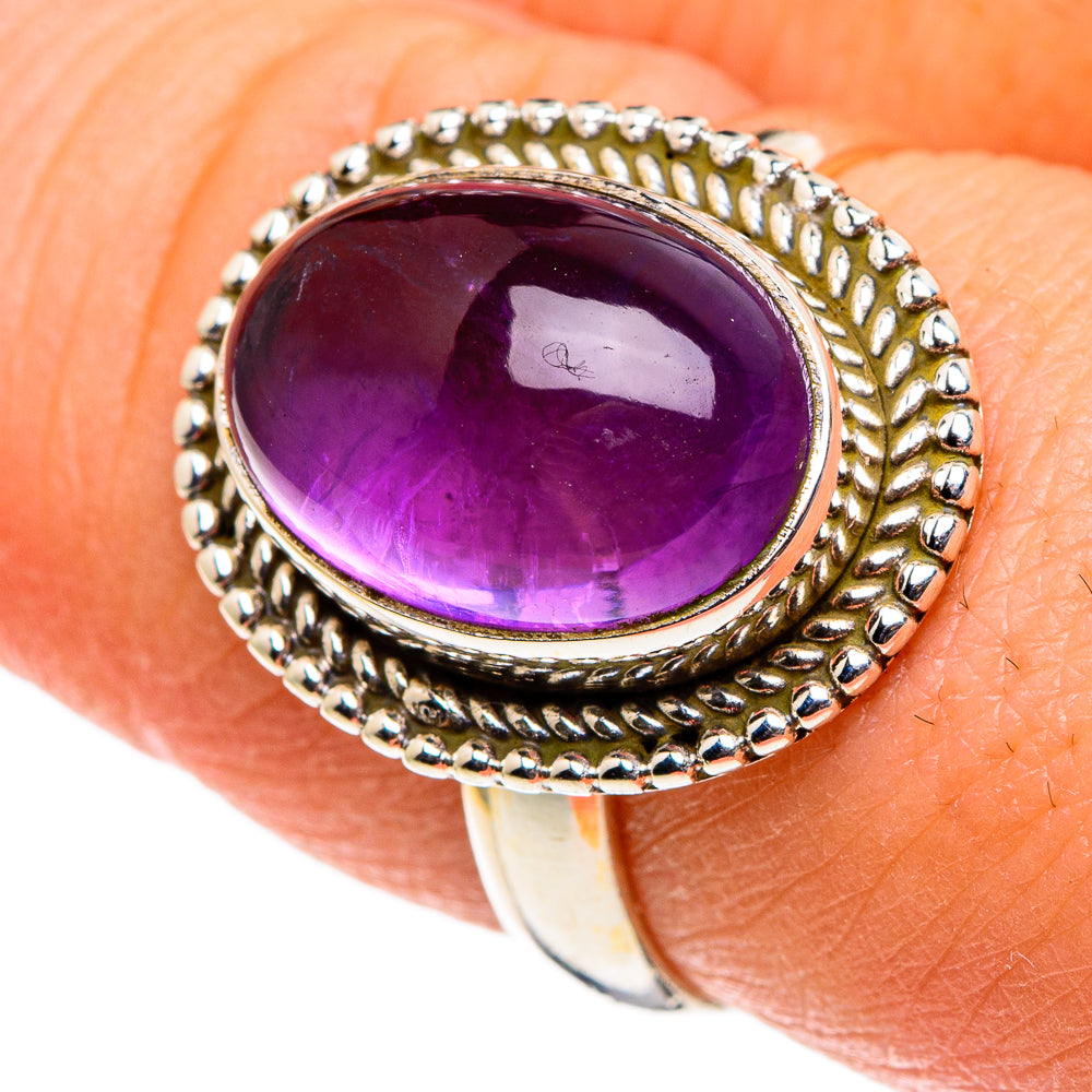 Amethyst Rings handcrafted by Anasilvercos - RING86435