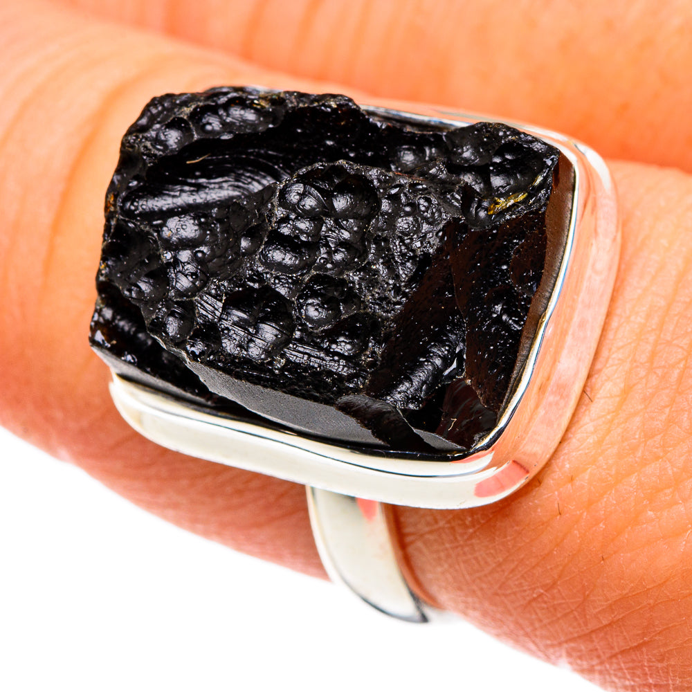 Tektite Rings handcrafted by Anasilvercos - RING86436