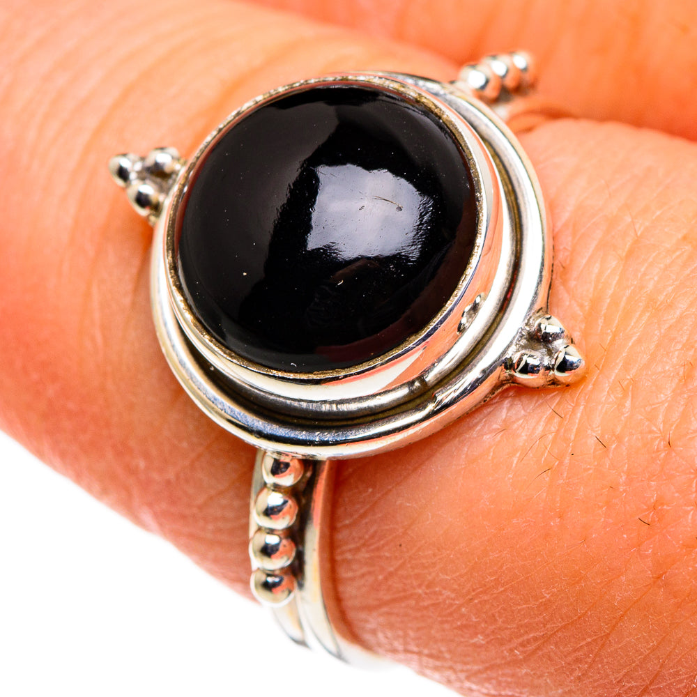 Black Onyx Rings handcrafted by Anasilvercos - RING86437
