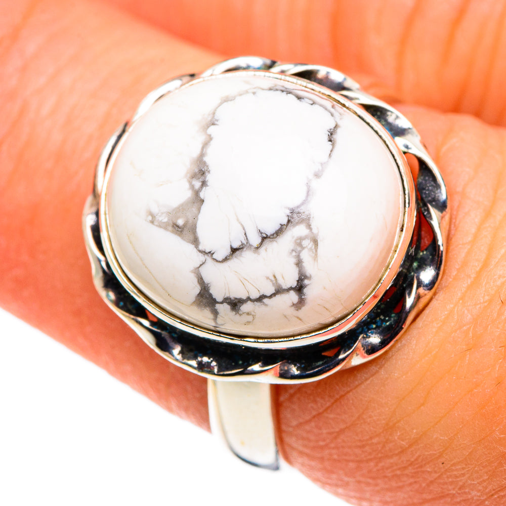 Howlite Rings handcrafted by Anasilvercos - RING86440