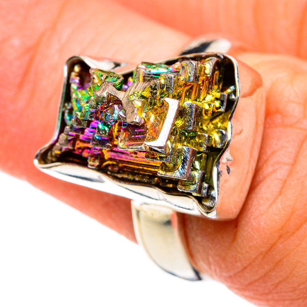 Bismuth Crystal Rings handcrafted by Anasilvercos - RING86443