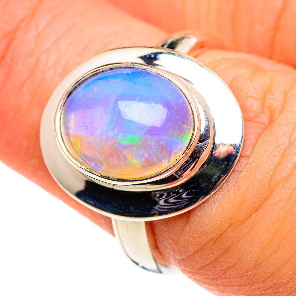 Ethiopian Opal Rings handcrafted by Anasilvercos - RING86444