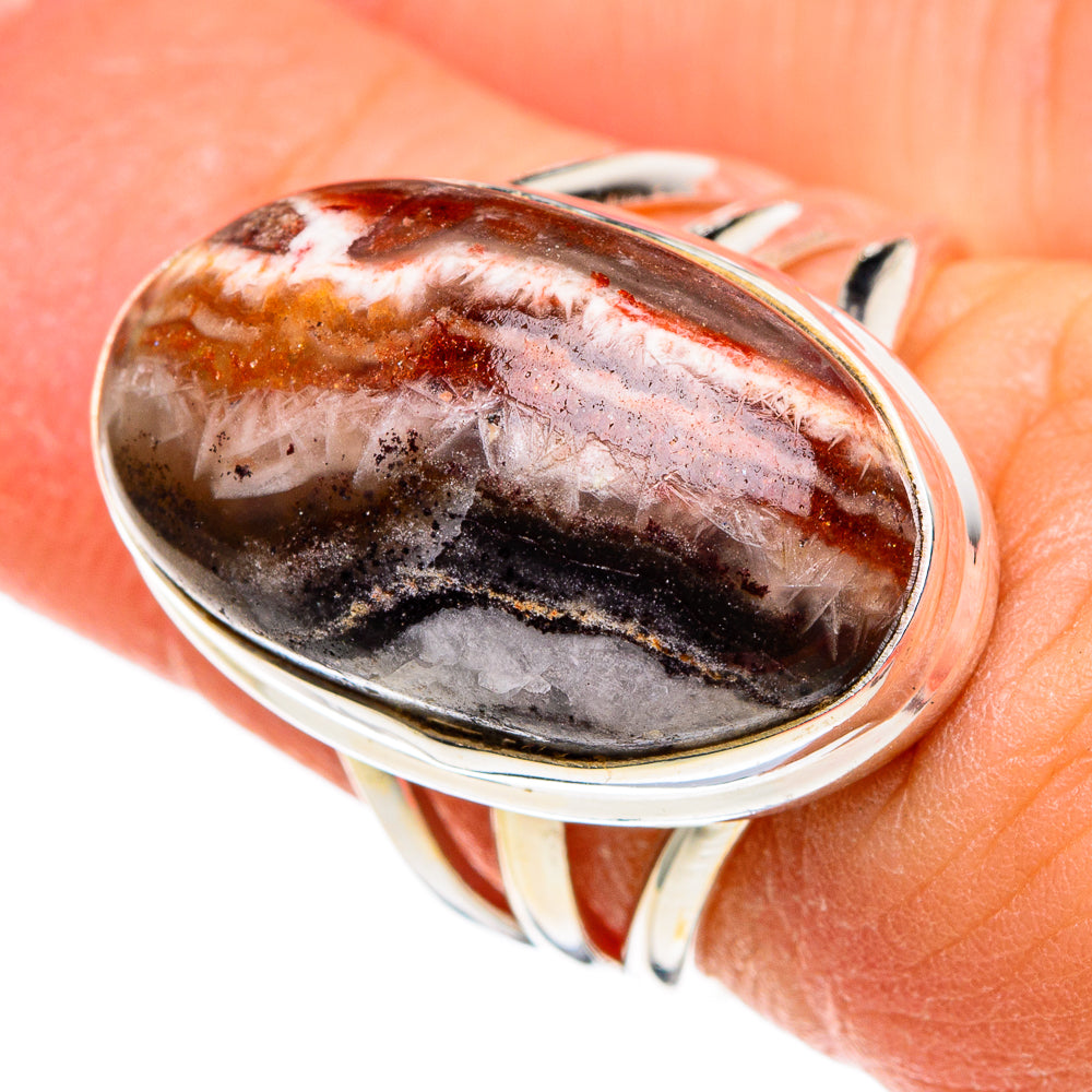 Crazy Lace Agate Rings handcrafted by Anasilvercos - RING86457