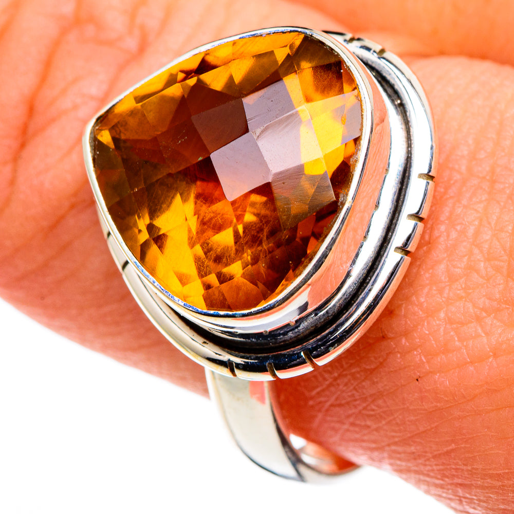 Mandarin Citrine Rings handcrafted by Anasilvercos - RING86462