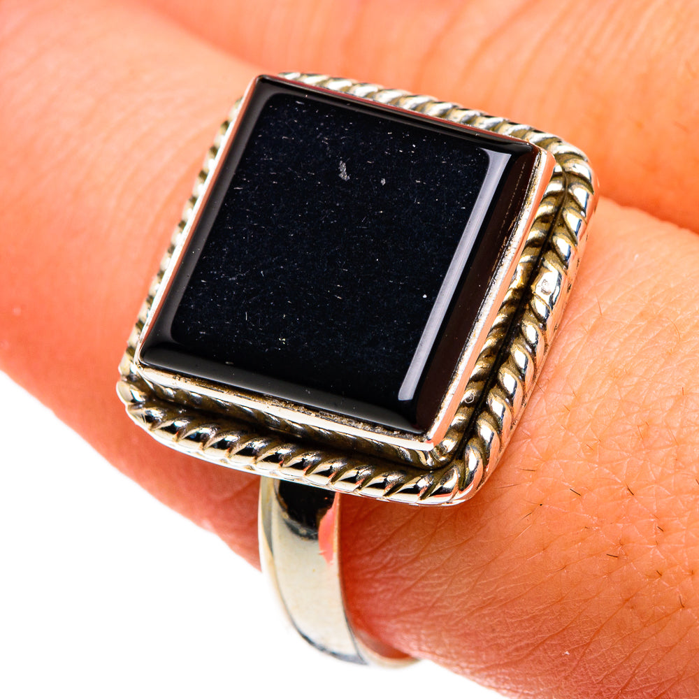 Black Onyx Rings handcrafted by Anasilvercos - RING86470