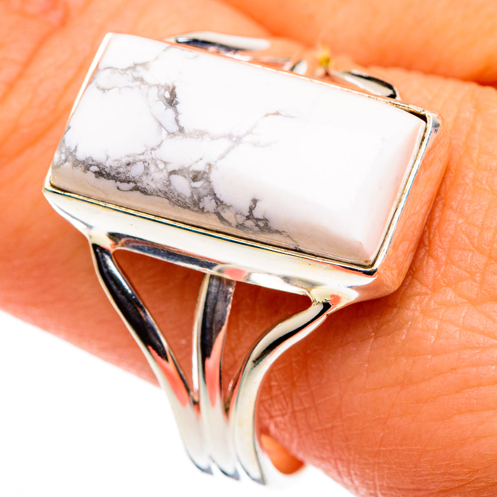 Howlite Rings handcrafted by Anasilvercos - RING86474