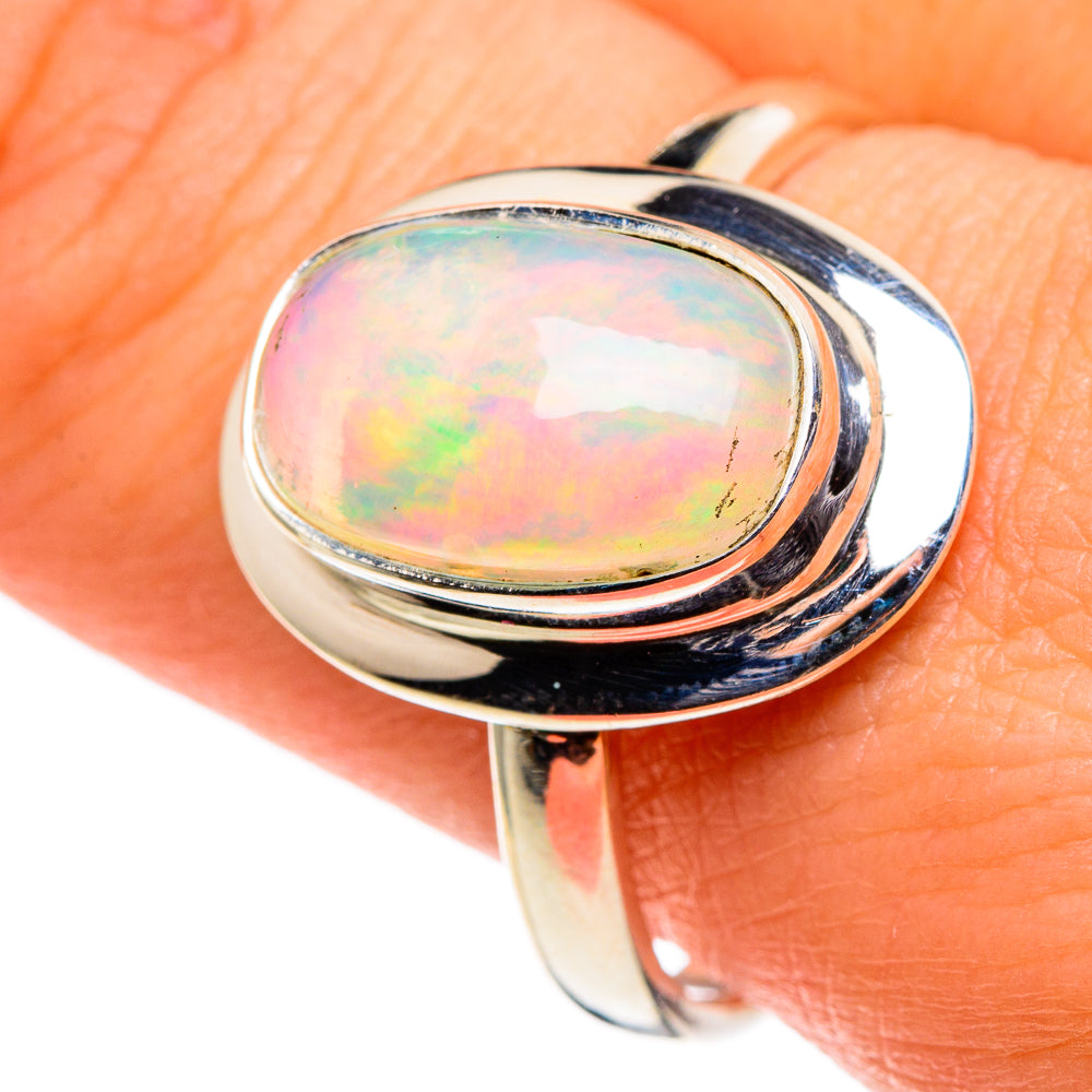 Ethiopian Opal Rings handcrafted by Anasilvercos - RING86477